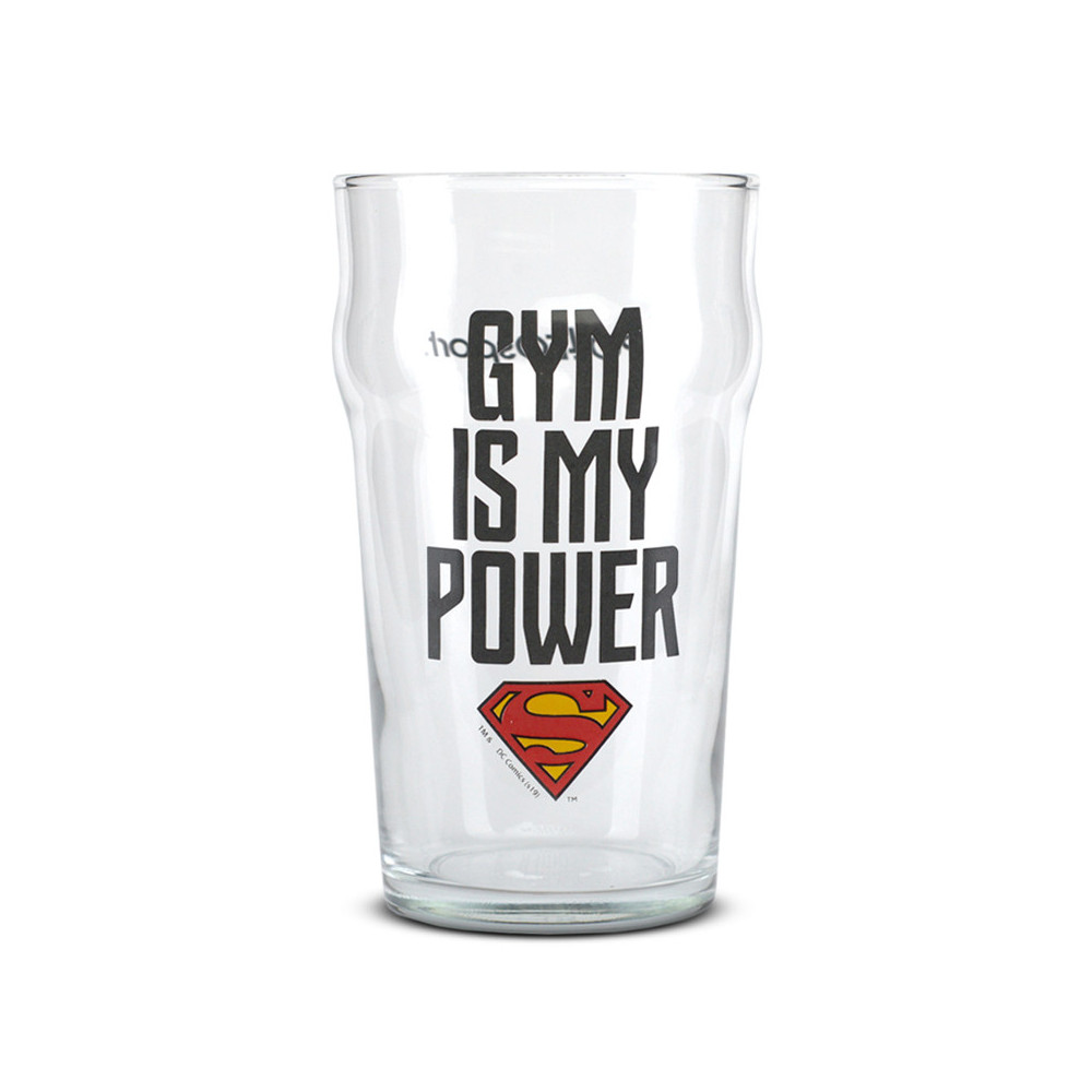Trinkglas, Superman - Gym Is My Power Trinkglas, Superman - Gym Is My Power
