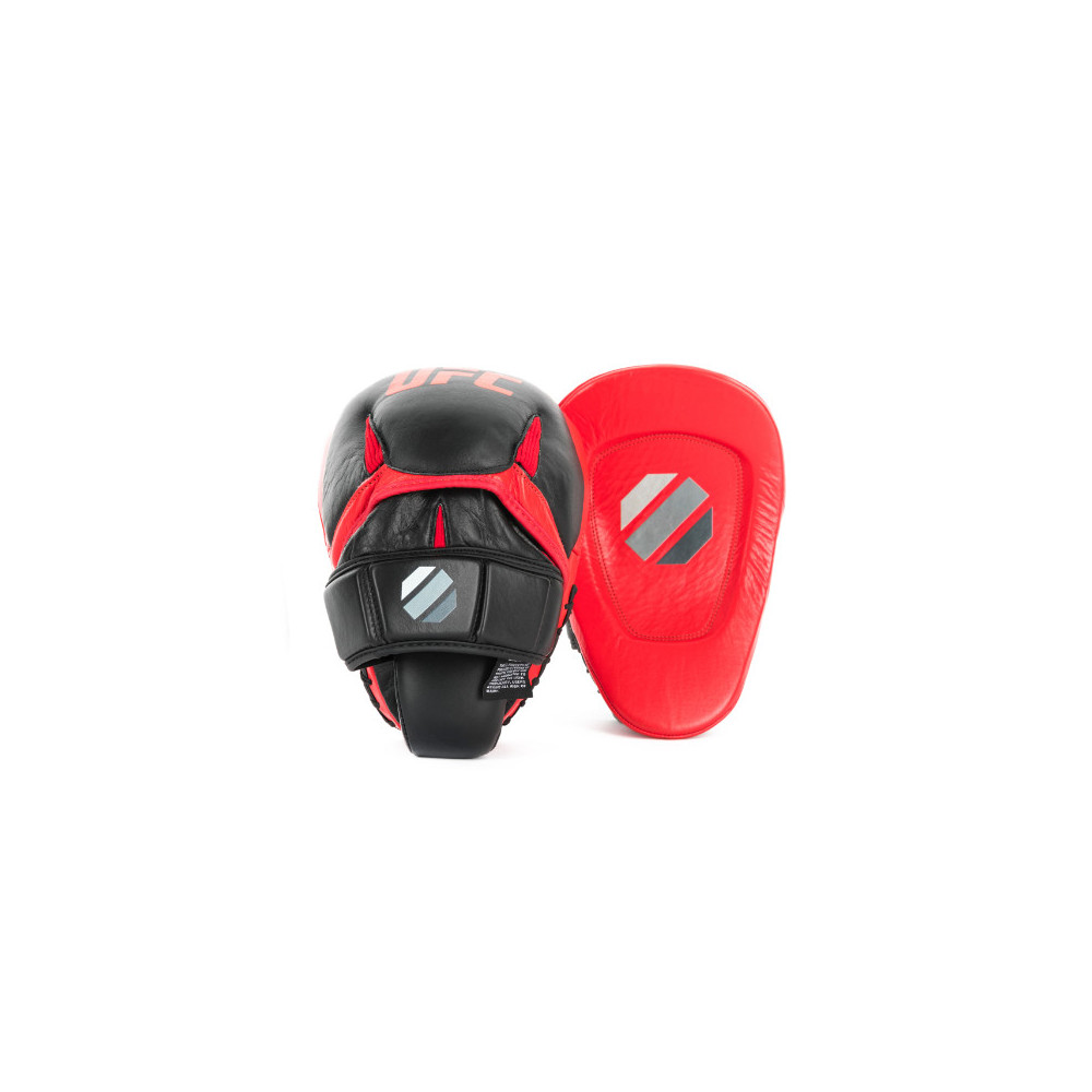 UFC PRO Perfect Curve Punch Mitts, Black/Red, UFC