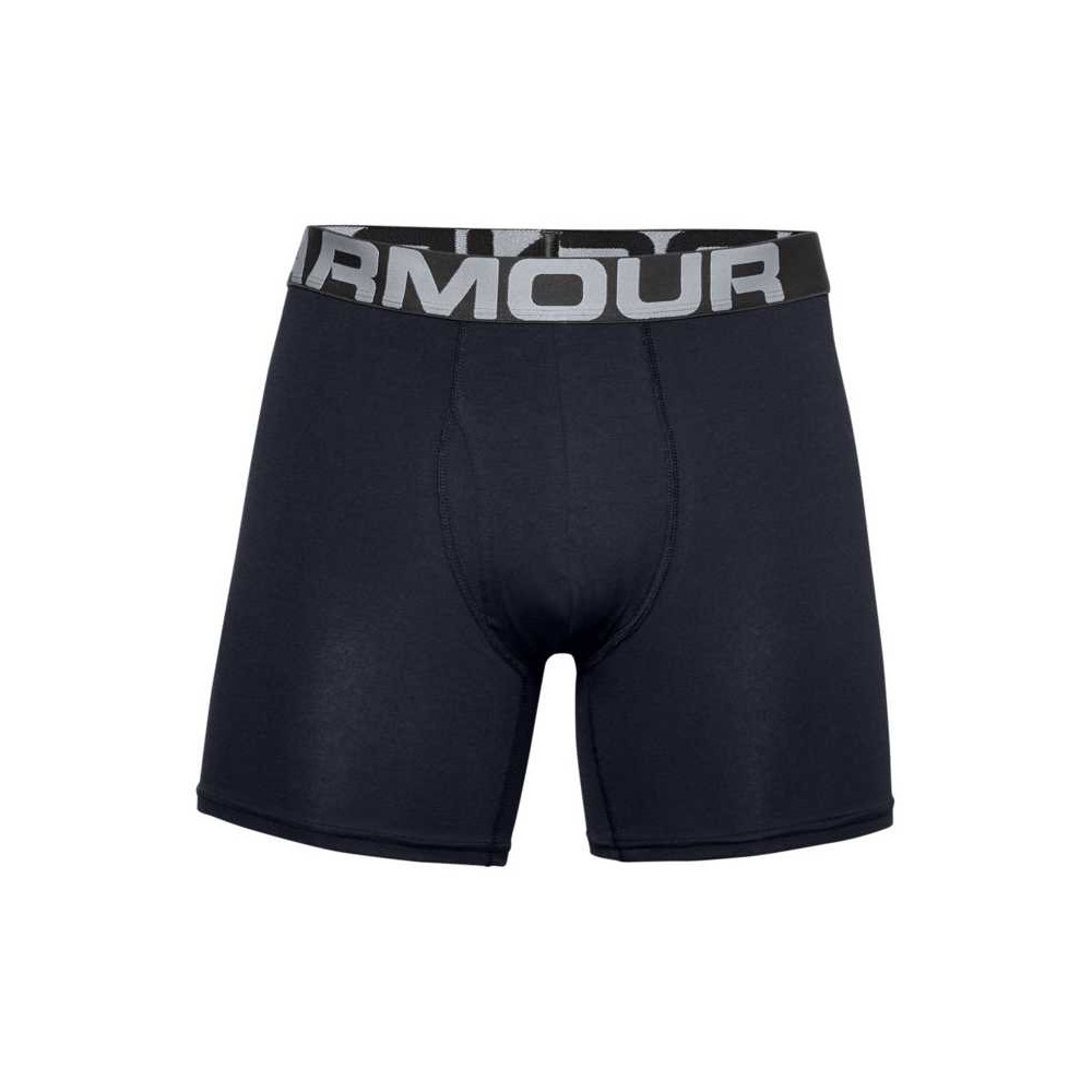 UA Charged Cotton 6in Boxerjock 3-Pack, Black, Under Armour UA Charged Cotton 6in Boxerjock 3-Pack, Black, Under Armour