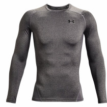 UA HeatGear Compression LS Shirt, Carbon Heather/Black, Under Armour