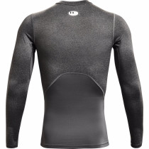 UA HeatGear Compression LS Shirt, Carbon Heather/Black, Under Armour