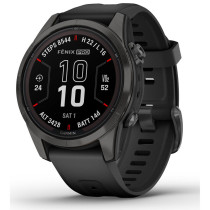 Fenix 7S PRO Sapphire Solar, Carbon Gray DLC Black, Garmin
