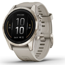 epix PRO (Gen 2) Sapphire, 42 mm, Soft Gold Light Sand, Garmin