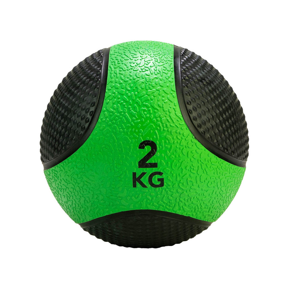 Medizinball 2kg, Grün/Schwarz Medizinball 2kg, Grün/Schwarz