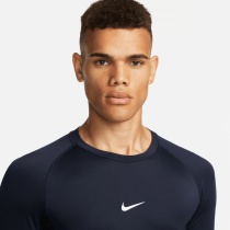 Nike Pro Dri-FIT Tight Fit LS Shirt, Obsidian/White, Nike