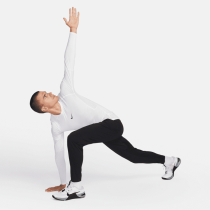 Nike Pro Dri-FIT Tight Fit LS Shirt, White/Black, Nike