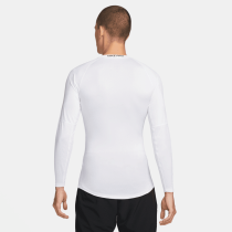 Nike Pro Dri-FIT Tight Fit LS Shirt, White/Black, Nike