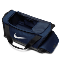 Nike Brasilia 9.5 Training Small Duffle Bag, Midnight Navy/Black/White