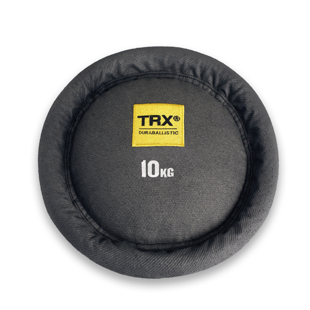 TRX Duraballistic Sand Disc with Grips, 10 kg, TRX TRX Duraballistic Sand Disc with Grips, 10 kg, TRX