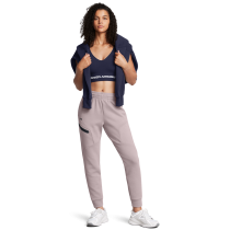 UA Women's Unstoppable Fleece Joggers, Tetra Grey/Black, Under Armour