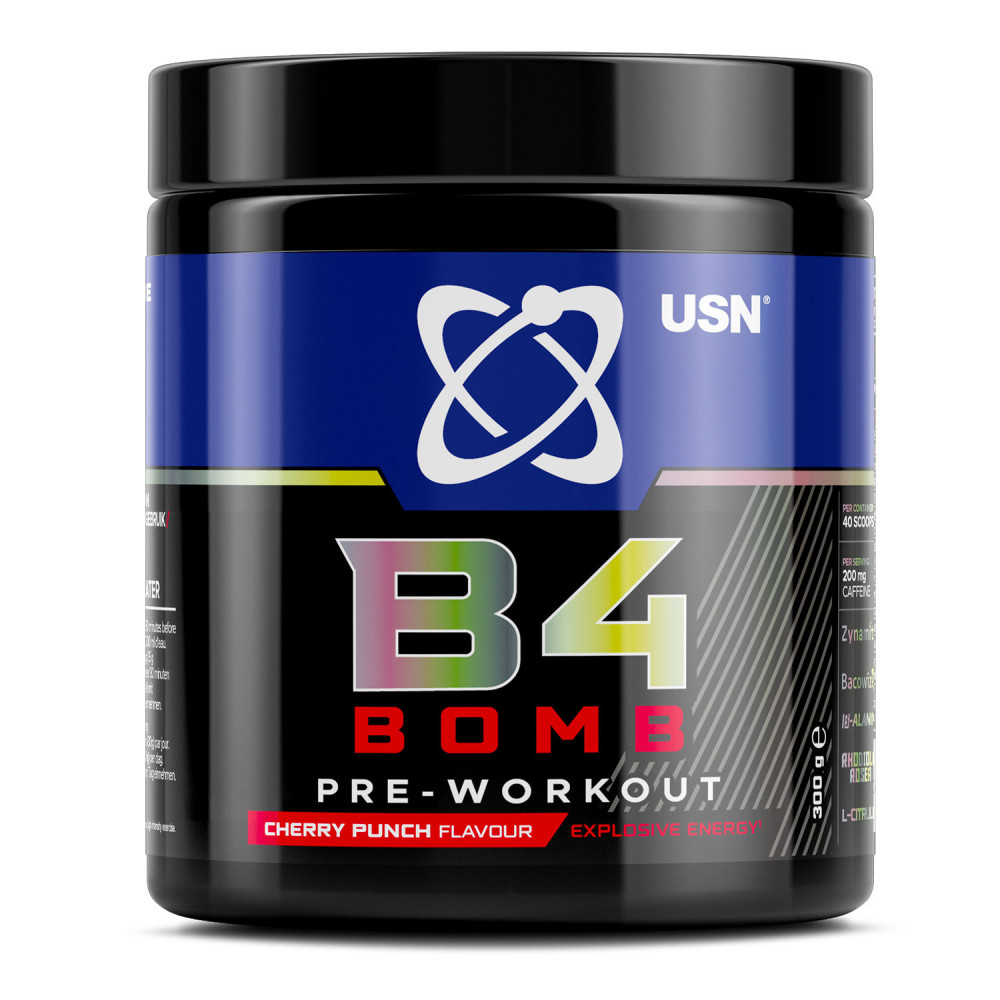 USN B4 Bomb Pre-Workout, 300 g, USN USN B4 Bomb Pre-Workout, 300 g, USN