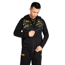 UFC Fusion by Venum Men's Replica Zip Hoodie, Black/Gold