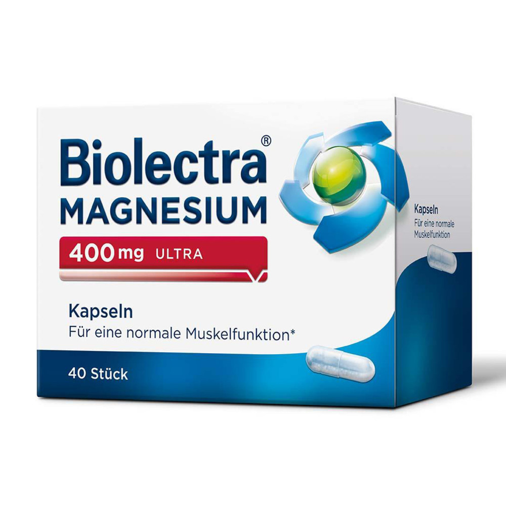 Biolectra Magnezij 400 mg Ultra, 40 Kapseln Biolectra Magnezij 400 mg Ultra, 40 Kapseln