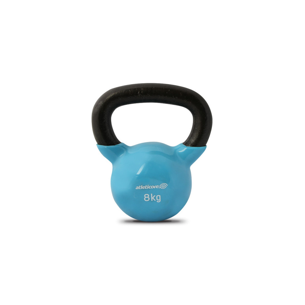 Rubberized kettlebell 8 kg Atleticore Rubberized kettlebell 8 kg Atleticore