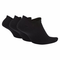 Nike Everyday Lightweight No-Show Training Socks, 3 Pair, Black - L